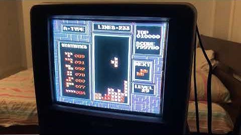 NES Tetris - 17 Lines in “Killscreen”