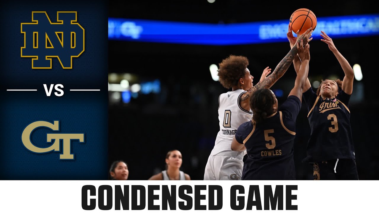 Notre Dame vs. Georgia Tech Condensed Game | 2025-26 ACC Women’s Basketball