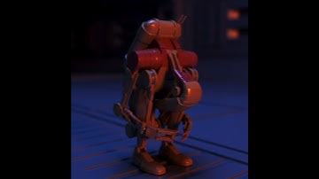 Star Wars Battle Droid Unfold Animation Test