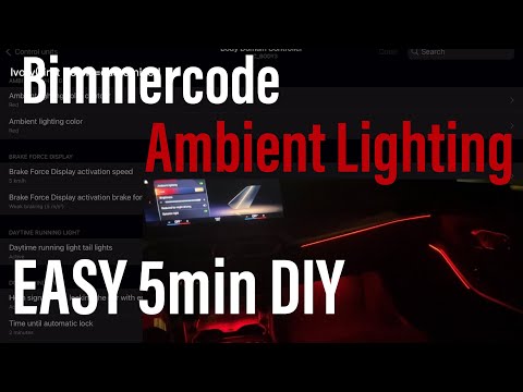 2023 BMW 330i coding: EASY Customize Ambient Lighting(Bimmercode)