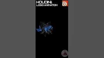 HOUDINI: LOGO ANIMATION| 3D, VFX, Animation , Dynamics and Simlation  Lessons| QizilMinor