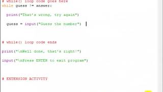 while loop guess number