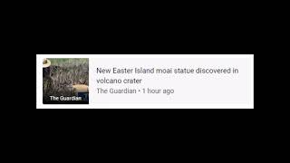 New Easter Island moai statue discovered in volcano crater