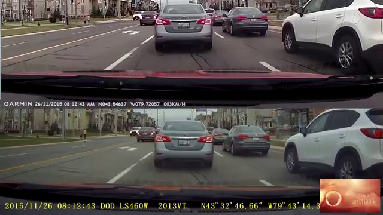 Comparison DOD LS460W & Garmin Dash Cam 20 NightTime & DayTime