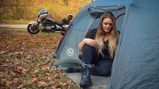 Solo Motorcycle Camping. Last Minute Escape by Her Two Wheels 91,041 views 5 months ago 22 minutes