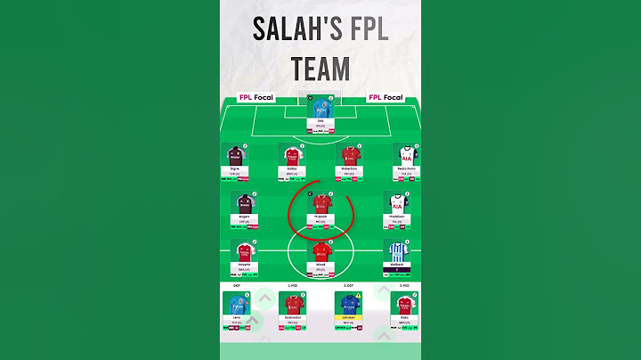 SALAH'S FPL TEAM 👀