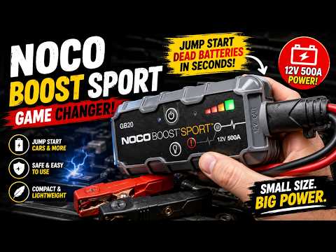 NOCO GB20 Boost Sport Review 🚗⚡ | Compact Jump Starter That Actually Works!