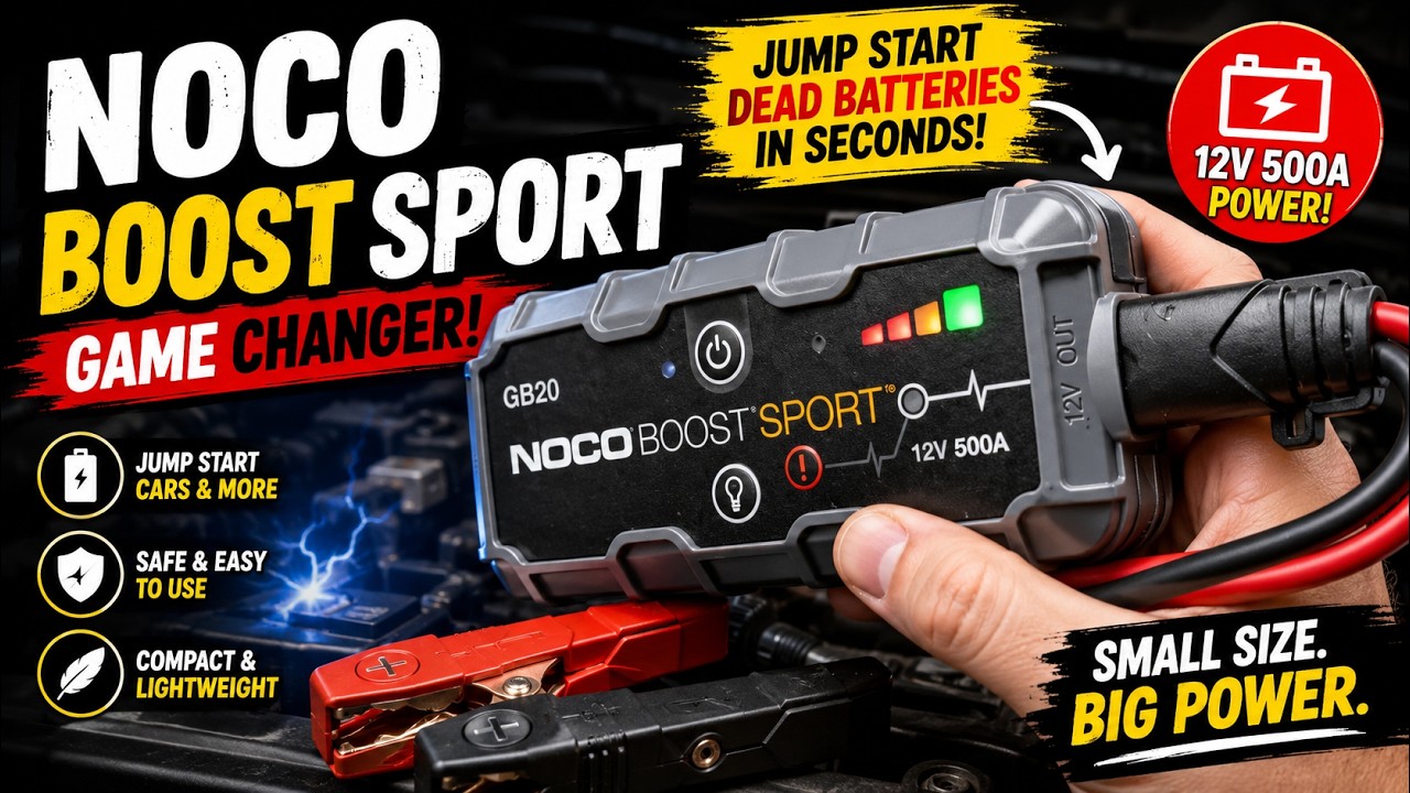 NOCO GB20 Boost Sport Review 🚗⚡ | Compact Jump Starter That