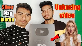 Silver Play Button Unboxing by Twins brother 😊Thanks for supporting all of you 🙏♥️