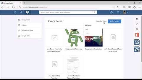 Edmodo Training - Library/Backpack & Google Drive