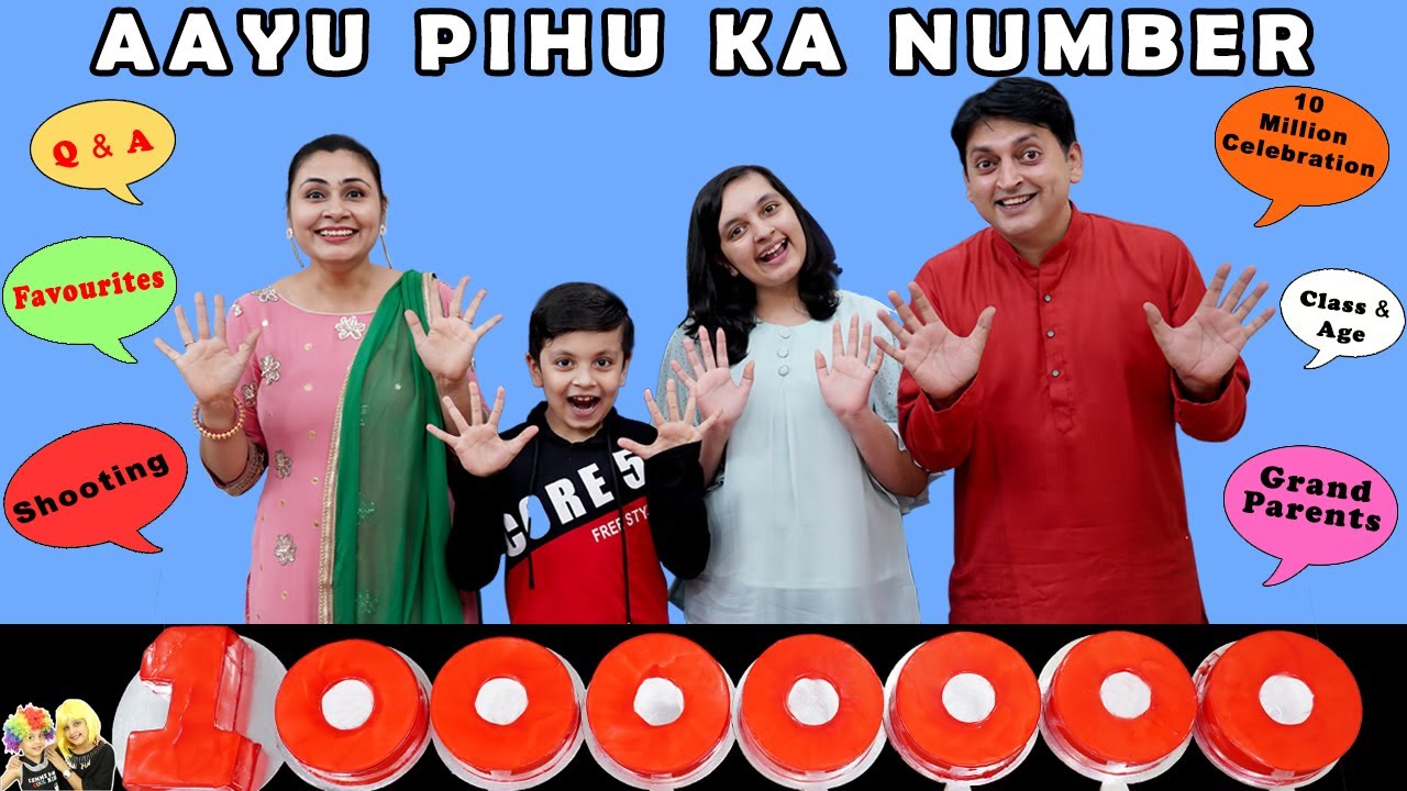 yu Pihu Ka Number 10 Million Celebrations Questions And Answers yu And Pihu Show Youtube