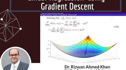 9. Linear Regression using Gradient Descent (Linear Regression Lec 3)