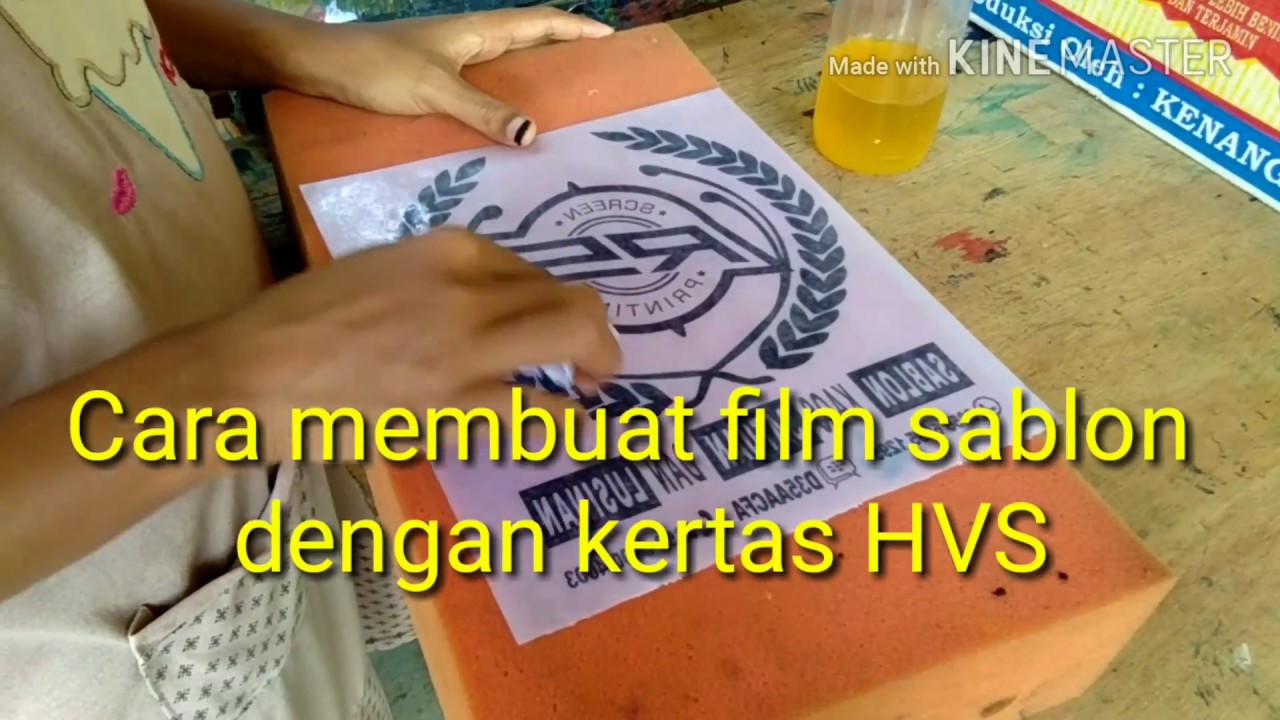  Membuat  film  sablon  dengan  kertas  HVS  YouTube