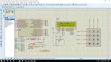 Registro de senha  com arduino + teclado matricial + Display LCD ( Simulação Proteus 8.5 )