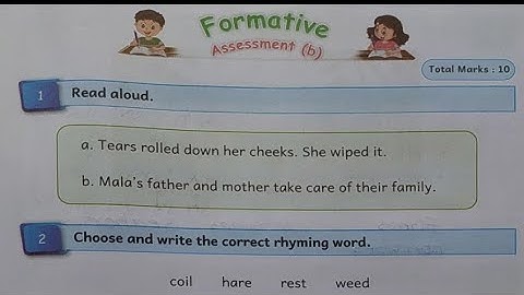 EE 4th standard English term 2 workbook answers formative  assessment - b