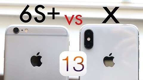 iPhone 6S+ Vs iPhone X On iOS 13! (Speed Comparison) (BETA)