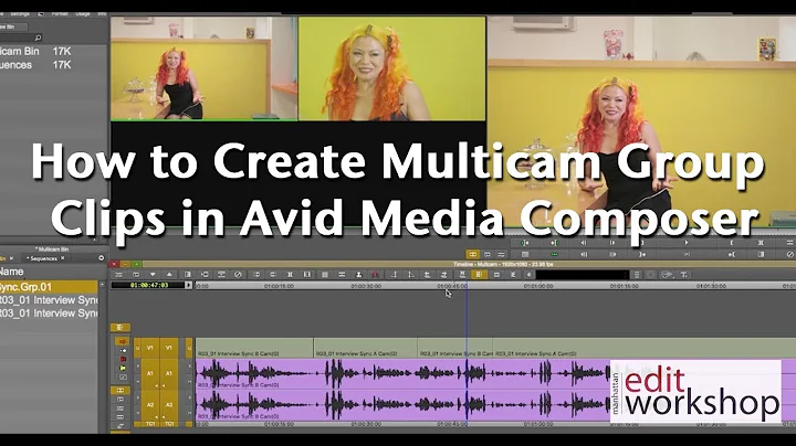 Learn how to Create Multicam Group Clips in Avid Media Composer