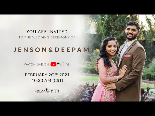 Deepam + Jenson | 02.20.2021 | Wedding Ceremony | Live Stream
