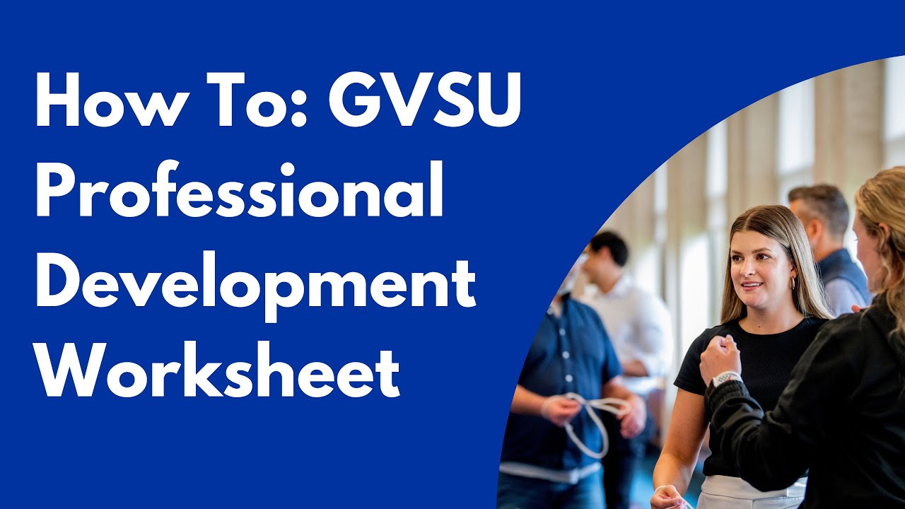 how to: professional development worksheet