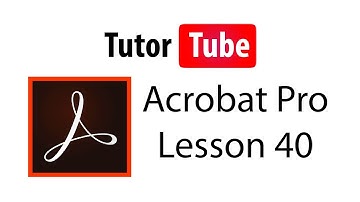 Adobe Acrobat Pro Tutorial - Lesson 40 - Embedding Audio