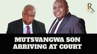 Mutsvangwa SON ARRIVING AT Court | Mnangagwa | Chamisa