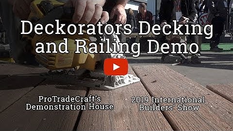 Deckorators Decking and Railing Install Demo at 2019 IBS Show Village