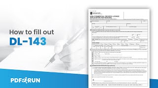 How To Fill Out Dl-143 Online Pdfrun