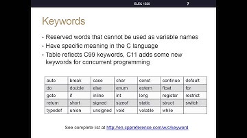 Lesson 2, C Fundamentals, part 1