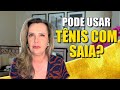 Saia com tênis feminino