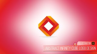 Abstract infinity cube logo design in Adobe Illustrator