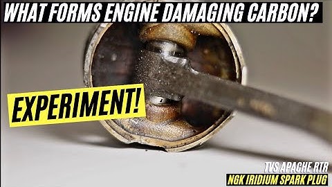 WHAT DAMAGED MY TVS APACHE RTR 200 4V ENGINE? NGK IRIDIUM SPARK PLUG CARBON DEPOSIT CITY VS HIGHWAY