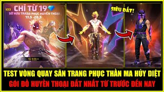 Test Vòng Quay Săn Phục Huyền Thoại THẦN MA HỦY DIỆT Đắt Nhất Game Từ Trước Đến Nay | Free Fire