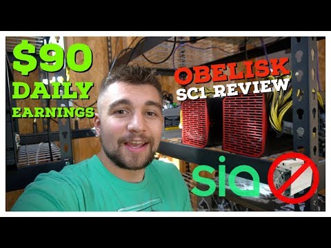 Obelisk SC1 Review Earning 90 A Day ASIC Blake2b Siacoin Miner