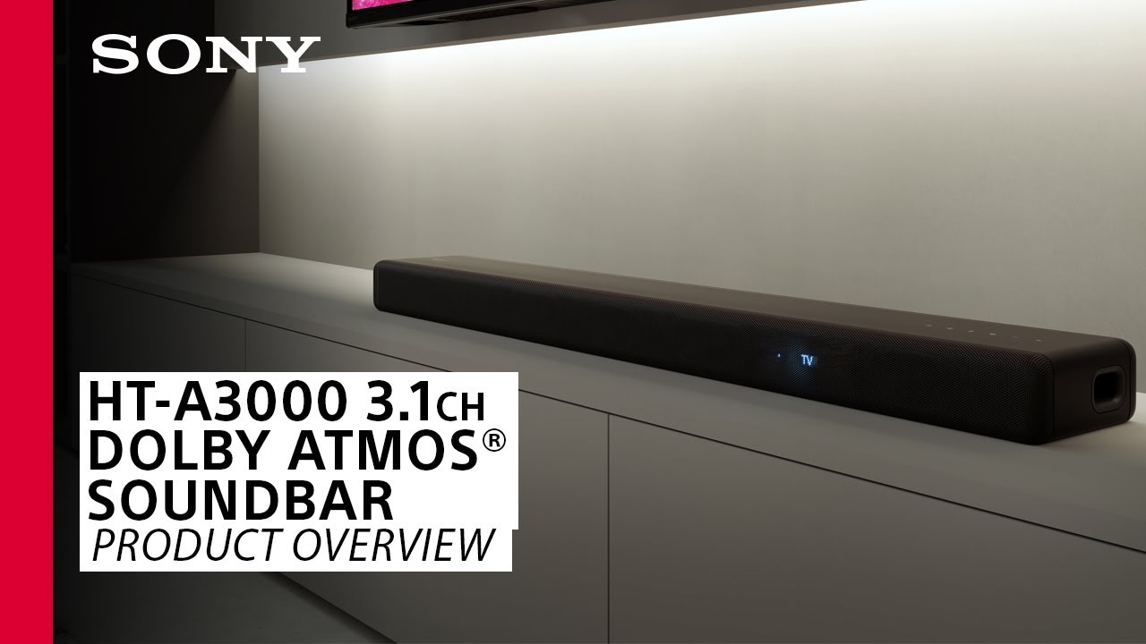 Sony | HT-A3000 3.1ch Dolby Atmos® Soundbar – Product Overview