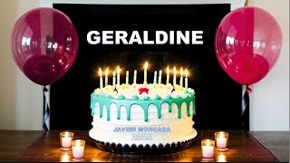 Feliz Pleaños Geraldine Ños