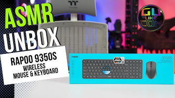 ASMR UNBOX RAPOO 9350S WIRELESS KEYBOARD AND MOUSE 4K
