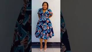 Elegant Ankara Wrap Max Dress Resimi