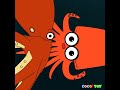 If a giant octopus and a giant squid fight, who will win? 2 #Shorts ㅣCoCosToy