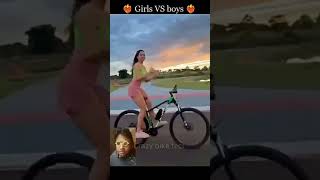 GIRL VS BOY 😎 CYCLE STUNT COMPITITION (3)#cycle#stunt#shorts