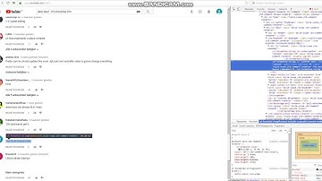 Editing youtubers comments by inspecting files