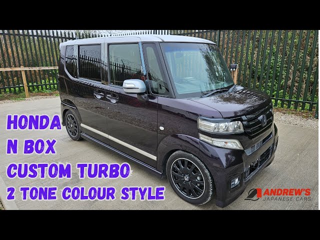 2015 Honda N Box Custom Turbo 2 tone colour style - import to