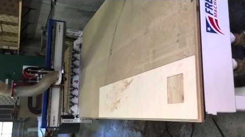 Router routing a square hole