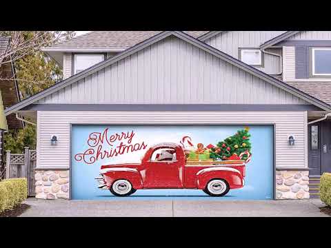 Garage Door Christmas Decorations - YouTube