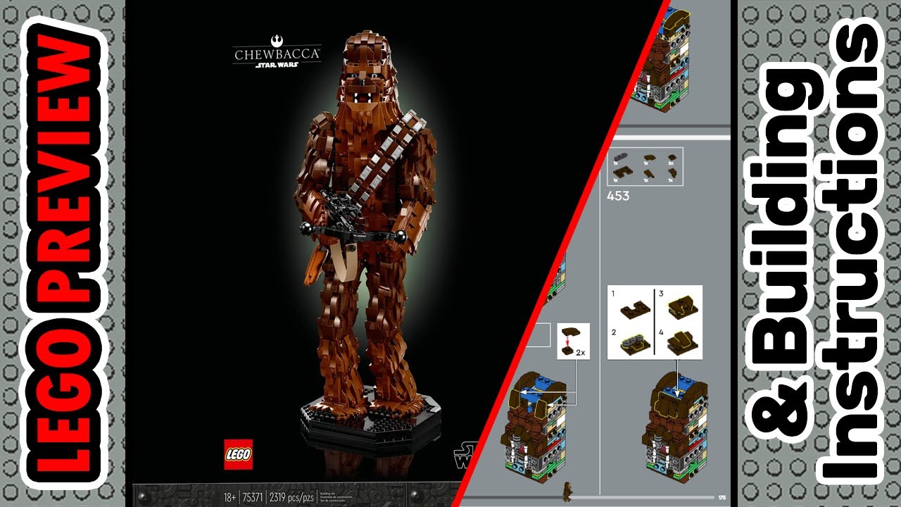 PREVIEW: 75371, LEGO STAR WARS, Chewbacca​ & Building Instructions
