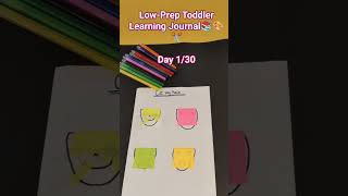 Toddler Learning Journal #momlife #preschool #toddleractivities #toddlerlearning #ytshorts