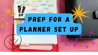 Prepping for a new planner set up | yap sesh