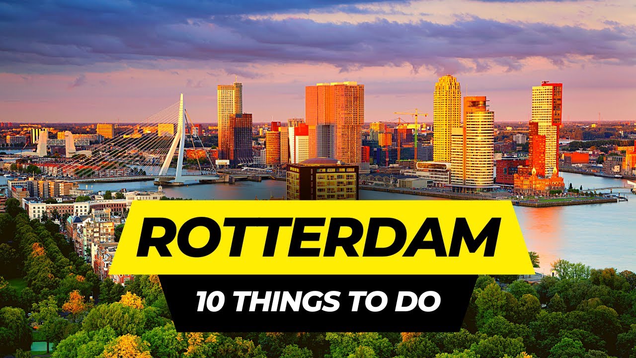 Rotterdam, Netherlands 🇳🇱 in 4K ULTRA HD 60FPS Video by Drone