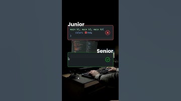 Junior vs Senior developer | web developer | coding 2025 | #webdevelopment #html #webdesign #coding
