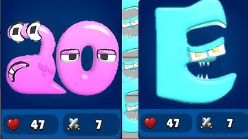 Merge Alphabet Food Battle, Merge Skibidi Toilet, Alphabet Lore, Number Run Max Level Gameplay