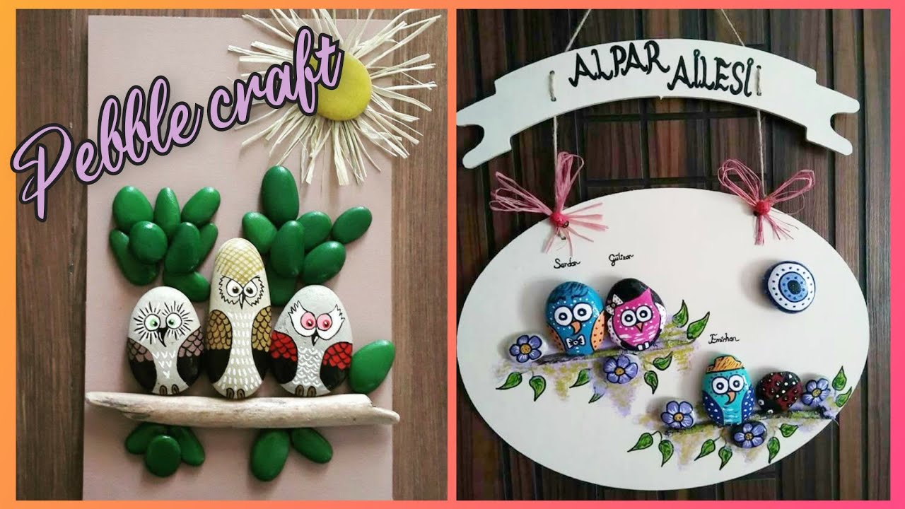 beautiful pebble art home decor ideas 2k22 // most popular and unique stone painting ideas